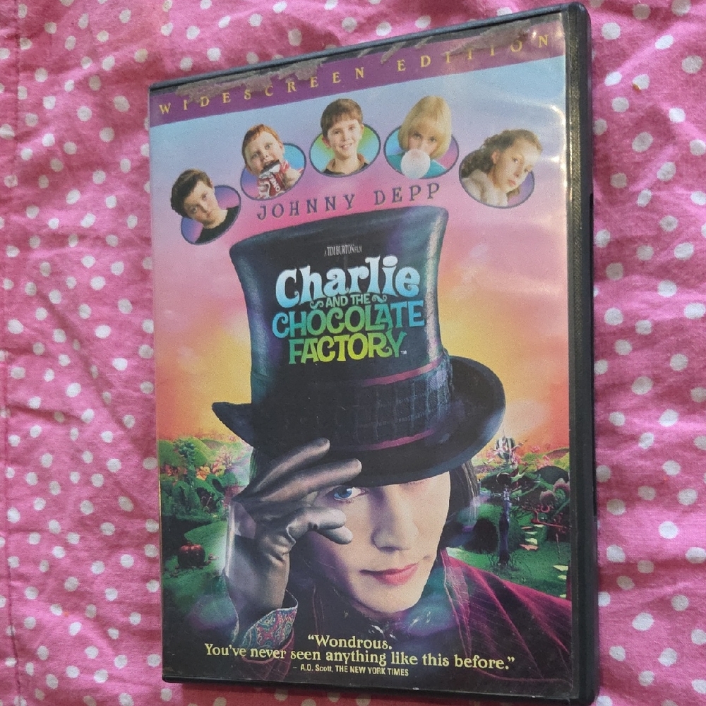 🩵2 For $15🩵Charlie and the Chocolate Factory Widescreen DVD - Colorful Cover